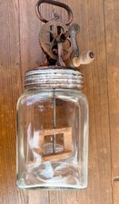 Butterschleuder Buttermaschine Manuell als Deko Buttermühle Butterglas Vintage