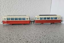 spur s stadtilm Schienenbus mit Anhänger in Rot Generalüberholt