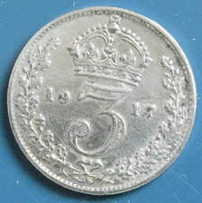 UK 3 Pence 1917, George V