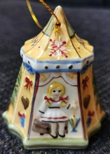 Villeroy & Boch Christmas Carousel Karussell Zirkus Zelt Glocke Mädchen Tanne OV