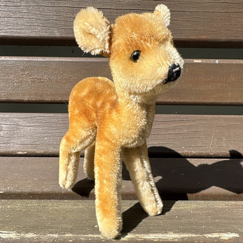 Antikes steiff samt rehkitz - antikes,