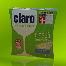 Claro Öko Classic Tabs 40 Stück - Biologisch abbaubare Spülmaschinentabs