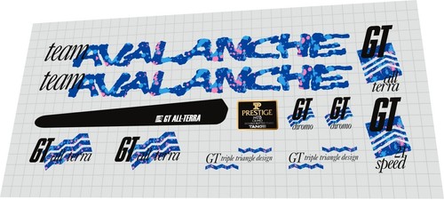 1989 team avalanche - avalanche, decal