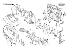 Bosch PST 18 LI Akku-Stichsäge original Bosch Ersatzteile Liste 3603K11001