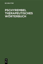 Pschyrembel Therapeutisches Wörterbuch Degruyter