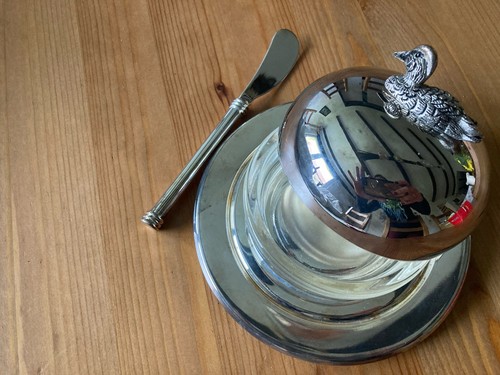 Elegante versilberte