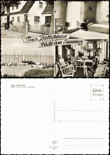 Ansichtskarte hüde haus - ansichtskarte,