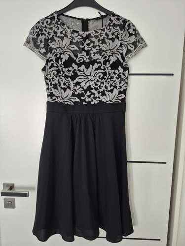 Festliches schwarzes kleid mit - festliches,
