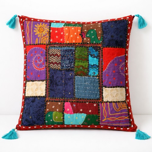 Patchwork kissen beduinen - patchwork,