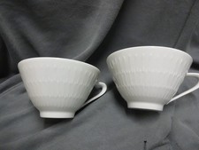 Hutschenreuther Apart weiß 2 Teetassen groß ohne Unterteller