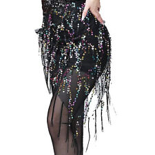 Tribal Bauchtanz Hüfttuch & Schal mit Pailletten und Fransen Belly Dance Costume