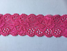 Spitze elastisch pink 35 mm