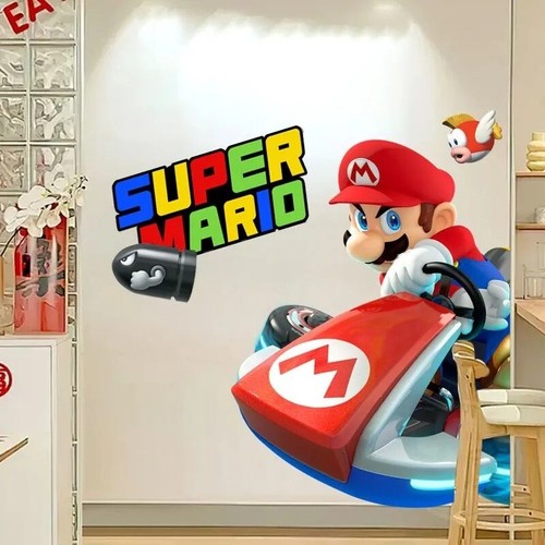 Super mario wandtattoo - super,