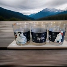 Coca Cola Nostalgie Whiskey Gläser, 3 Gläser im Angebot 