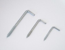 Schraubhaken Hakenschraube L-Haken gebogen Schraube Holz Stahl verzinkt Dübel