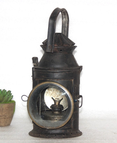 Antike eisenlampe laterne - eisenlampe,