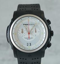 MOMO DESIGN MD-096 Chronograph, Großdatum, 12h-Chrono, Graphit und Stahl, TOP