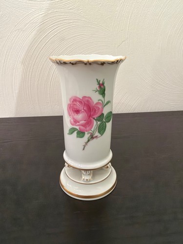 Meissen vase rote rose - rote,