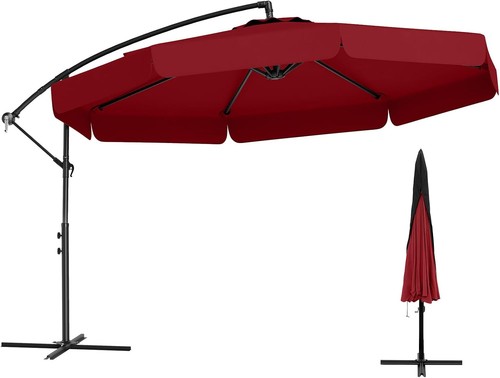 Ampelschirm 300cm rot mit - 300cm,