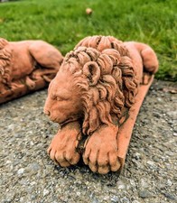 Paar terrakotta canova löwen - canova,