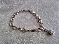 FOSSIL Damen Armband Zirkonia Anhänger Charms Armreif Kette 925 Silber