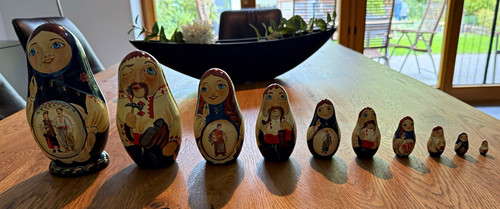Künstler matroschka teilig - künstler-matroschka, 10-teilig