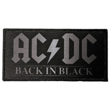AC/DC Patch · Back In Black Stripe