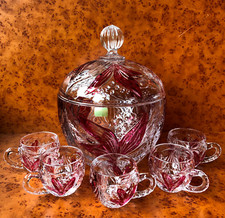 Bowle Set mit 5 Gläsern