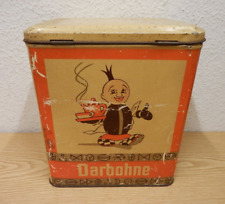 50er alte Blechdose J.J. Darboven Darbohne Idee Kaffee Werbung 50s Vintage