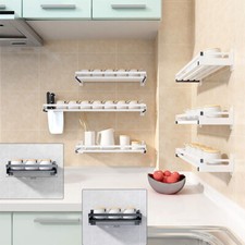 304 Edelstahl Gewürzregal Gewürzhalter Wandregal Küchenregal Aufbewahrung Regal