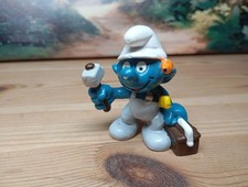 Schleich Schlumpf Handwerker Handy - 20171 - Schlümpfe Hongkong Werkzeug Stift 