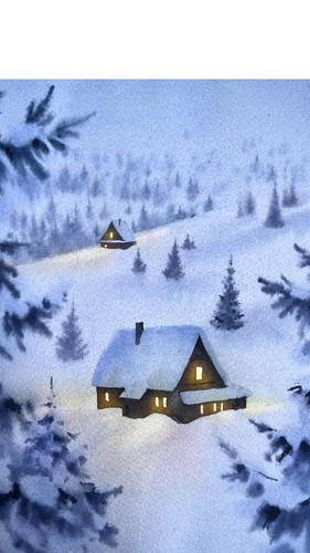 Originales gemälde aquarell - ,