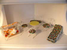 Rarität Vintage  Puppen Stuben  Gartenmöbel 60er/ 70er Jahr  Shabby 7 Teile