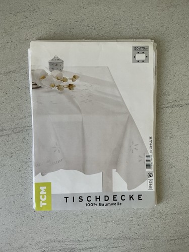Tischdecke weiß 130 170 - tischdecke,