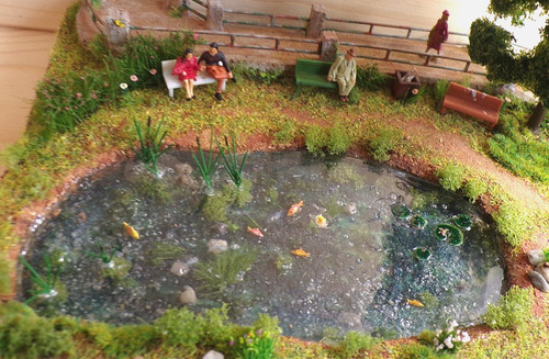 B108 diorama teichidylle - #b108,