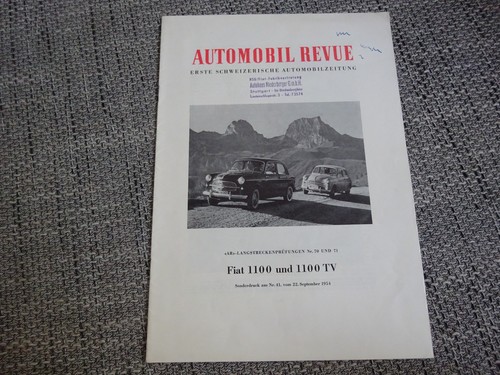 Fiat 1100 sonderdruck - fiat,
