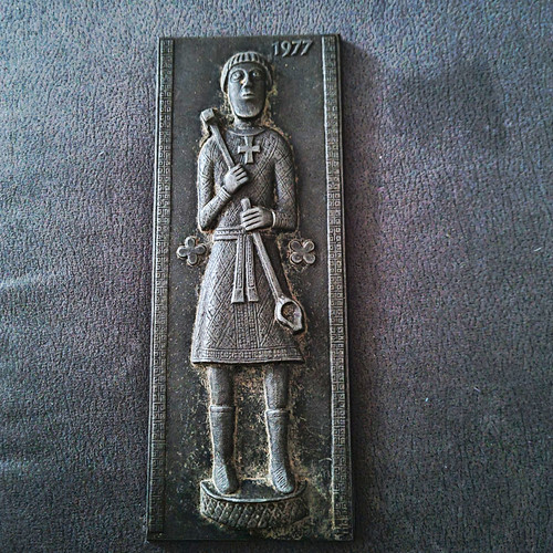 Gusseisen relief wandplakette - gusseisen, relief-wandplakette