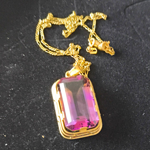 Ametrin anhänger 585 gold mit - anhänger,