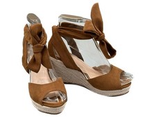 Braune Sandaletten Plateau