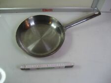 Edelstahl Bratpfanne Gastro Ø ca 25 cm Steakpfanne Grillpfanne Pfanne 92 B