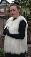 A5138 FUCHS WESTE ECHT PELZ FUCHSJACKE PELZJACKE FUCHSFELL 36 REAL FOX FUR VEST