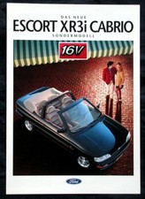 Ford Escort Cabriolet XR3i Cabrio Prospekt 4.1992 