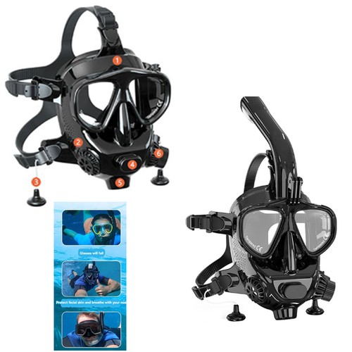Vollgesicht tauchbrille kit - tauchbrille,