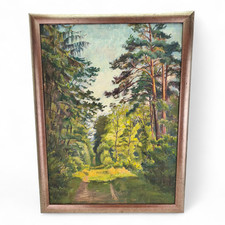 Ölgemälde Waldweg – G