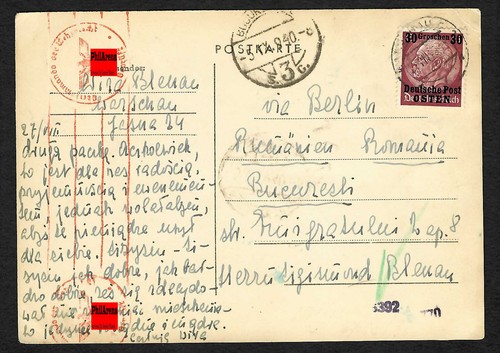 Auslandspost postkarte von - gg,