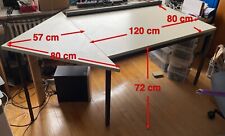 Homeoffice-Schreibtisch BTH 177 / 120x80x72-75 cm CremeWeiß