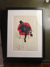 Altes gerahmtes Design Poster