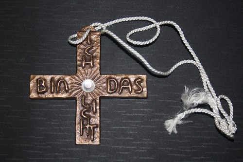 Bronze kreuz ich bin das - bronze, licht