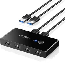4 Ports USB Switch für 2 PC 2