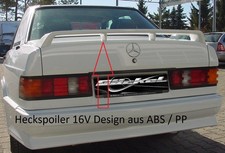 Heckspoiler Heckflügel  im Design Look 16 V für Mercedes Basis Modell W201 190er